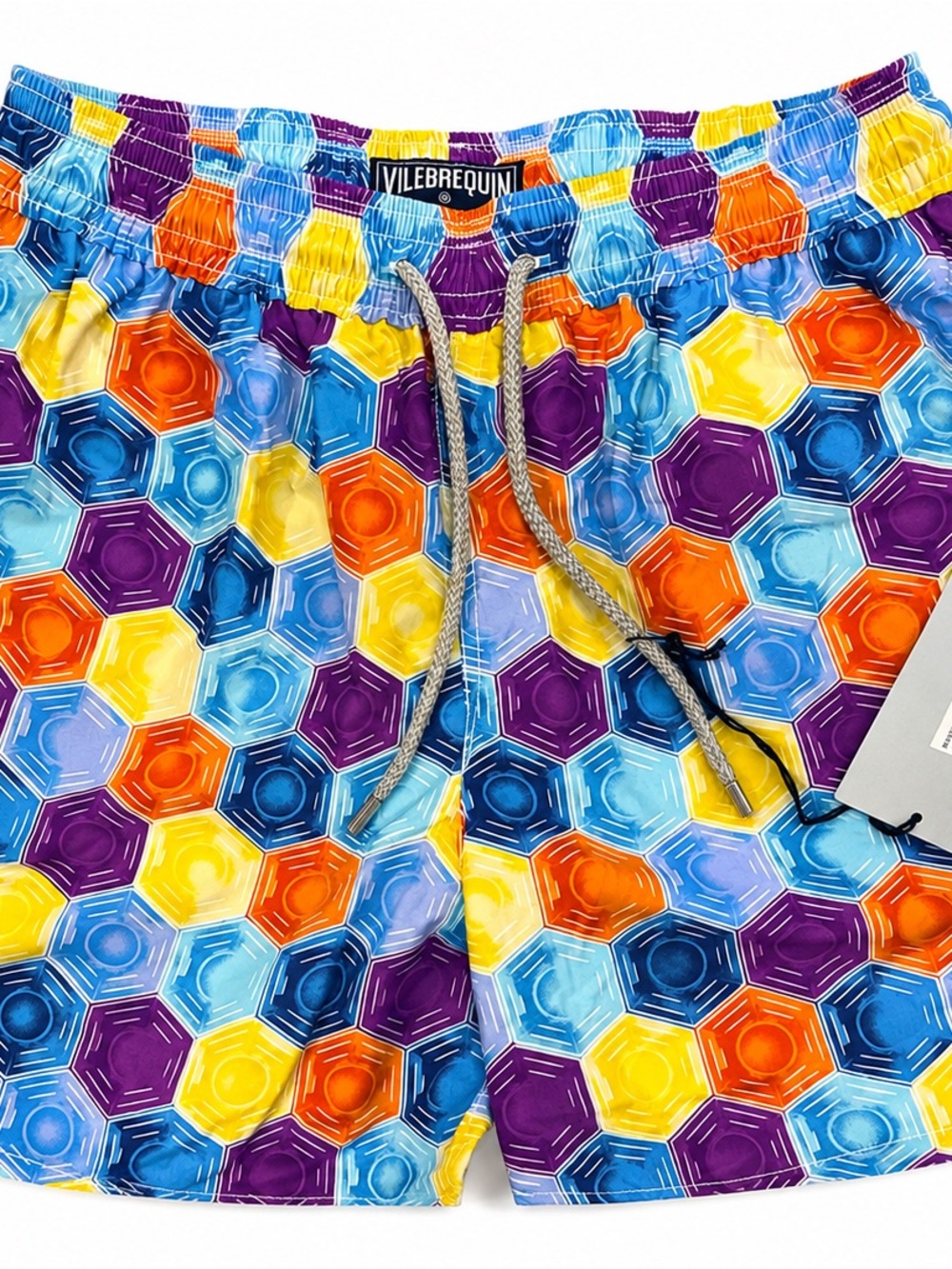 Vilebrequin Moorea Luxury Swim Trunks NWT Men’s Large Geometric Print